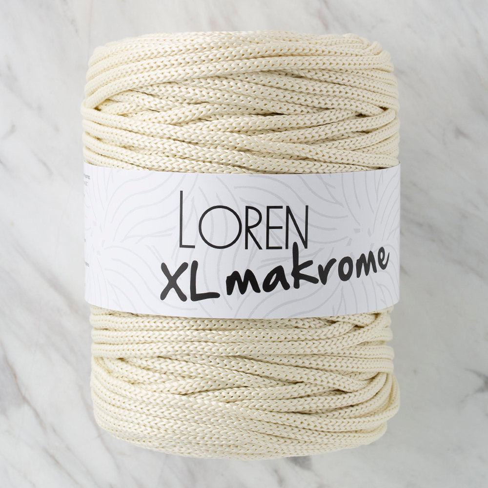 Loren XL Makrome Bej El Örgü İpi - R007